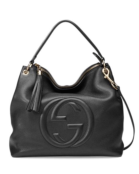 gucci soho large shoulder bag black|Gucci soho medium shoulder bag.